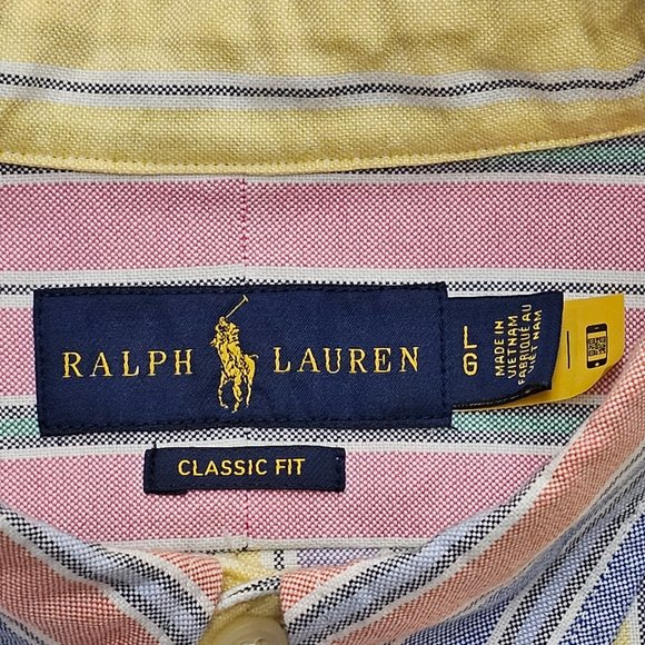 Ralph Lauren Button Down Classic Fit L - Picture 4 of 7